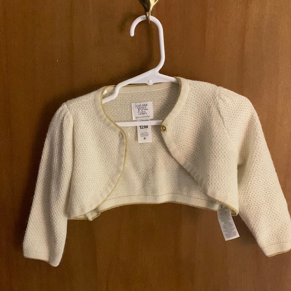 Special occasion infant bolo sweater